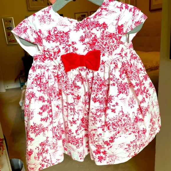 Janie and Jack | Dresses | Janie And Jack 62 Month Red And White Toile Holiday  Dress | Poshmark